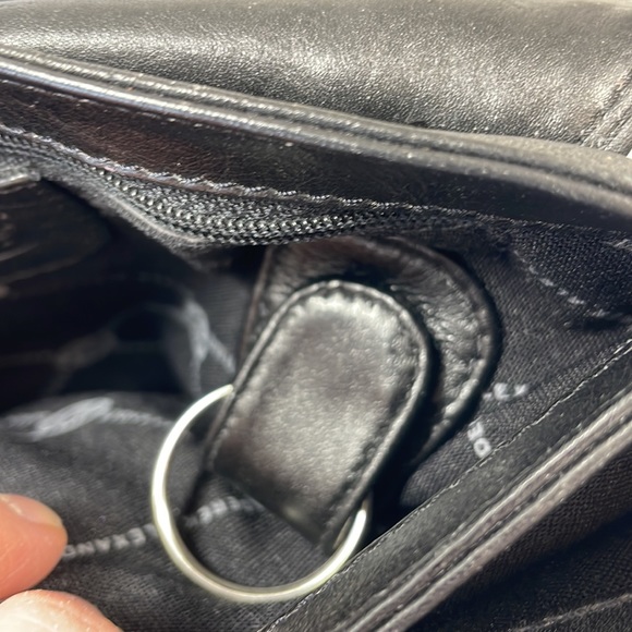 DEREK ALEXANDER Black leather crossbody bag - Picture 12 of 16